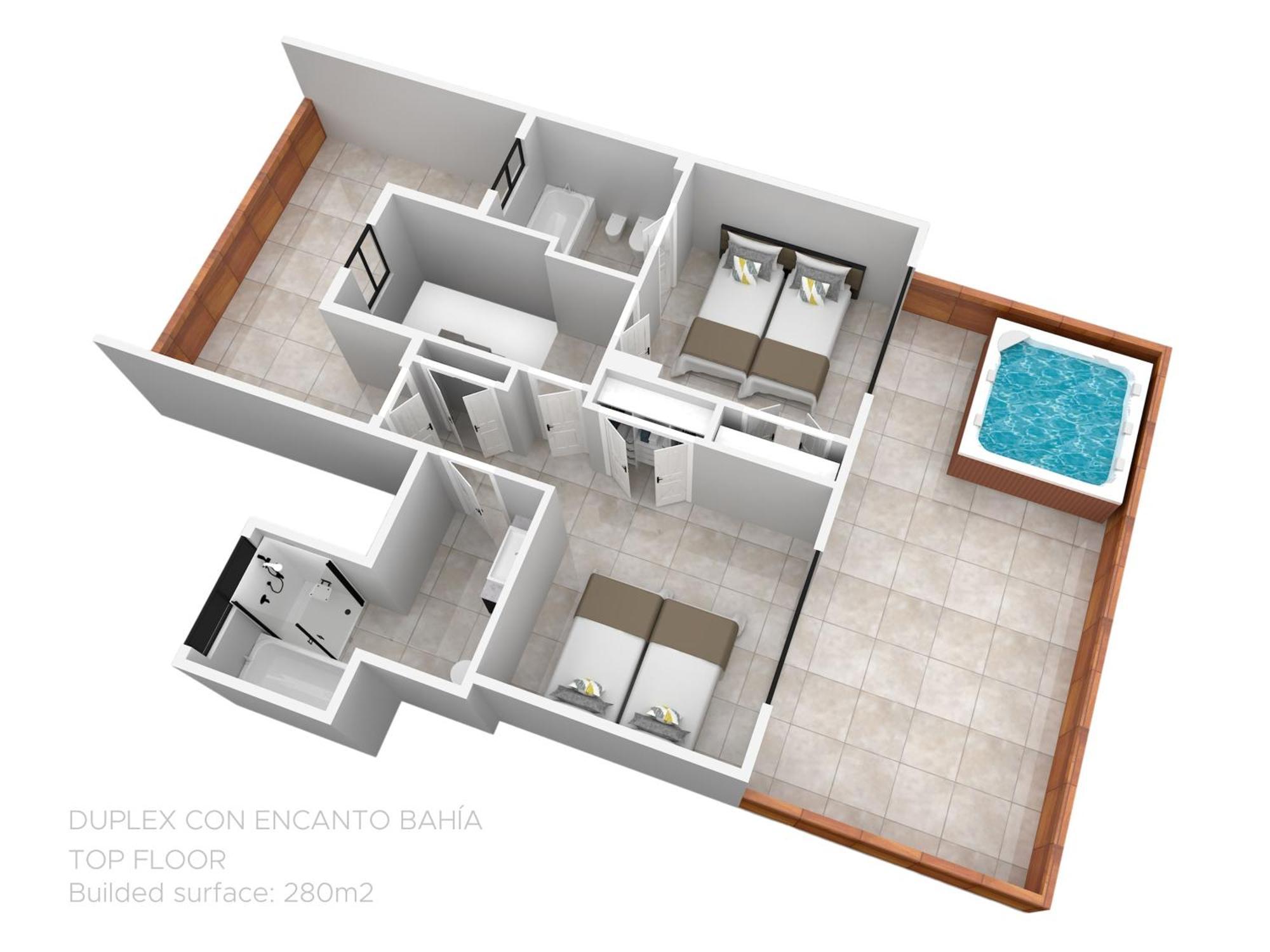 Appartamento Vacation I Duplex Con Encanto Bahia, 280m2 Duplex Penthouse, Luxury Complex, A Minute From The Beach, 24-7 Security, In Town *